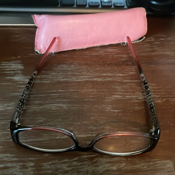 ICU eyewear 29151003 black and pink pattern +1.75 readers with pink soft case - Picture 13 of 15